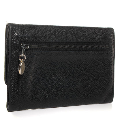 Chanel Caviar CC Flap Wallet Black 3 of 7