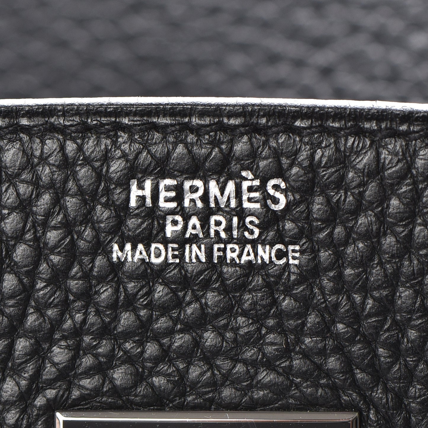 Taurillon Clemence Birkin 30 Black