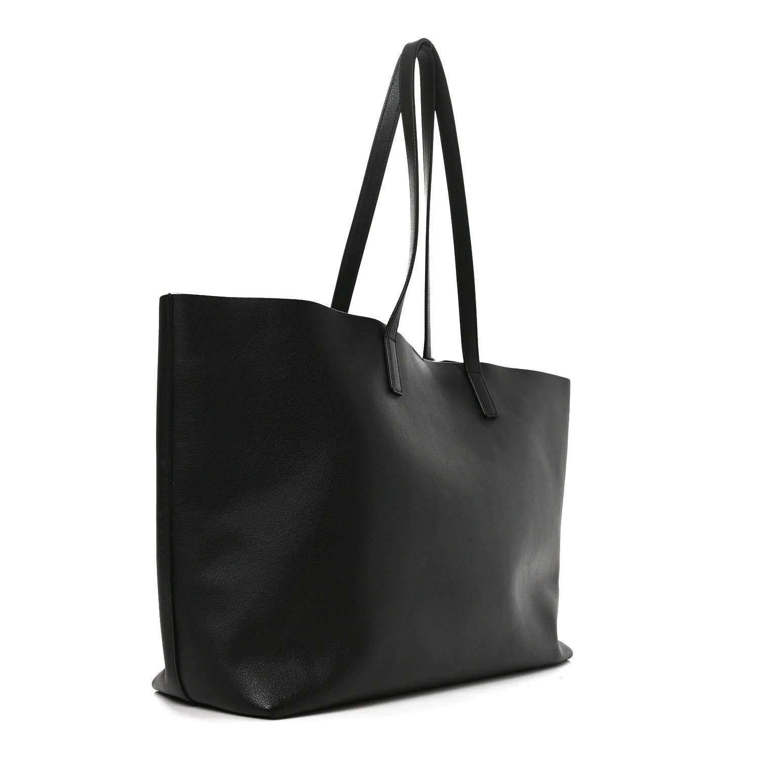Saint Laurent Calfskin Large Shopping Tote Black 4 of 10