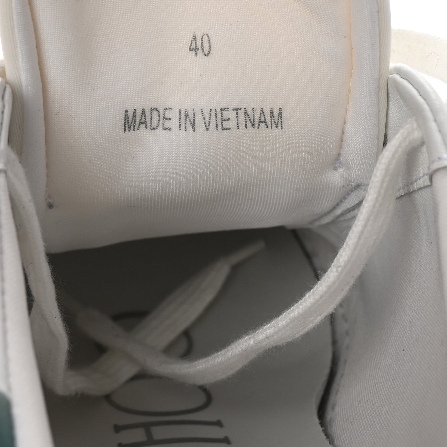 Jimmy Choo Nappa Diamond Maxi  F II Platform Sneakers 40 White Green Mix 9 of 9
