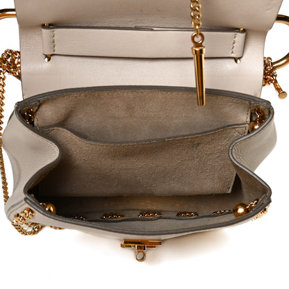 Chloe Calfskin Mini Drew Chain Shoulder Bag White 11 of 15