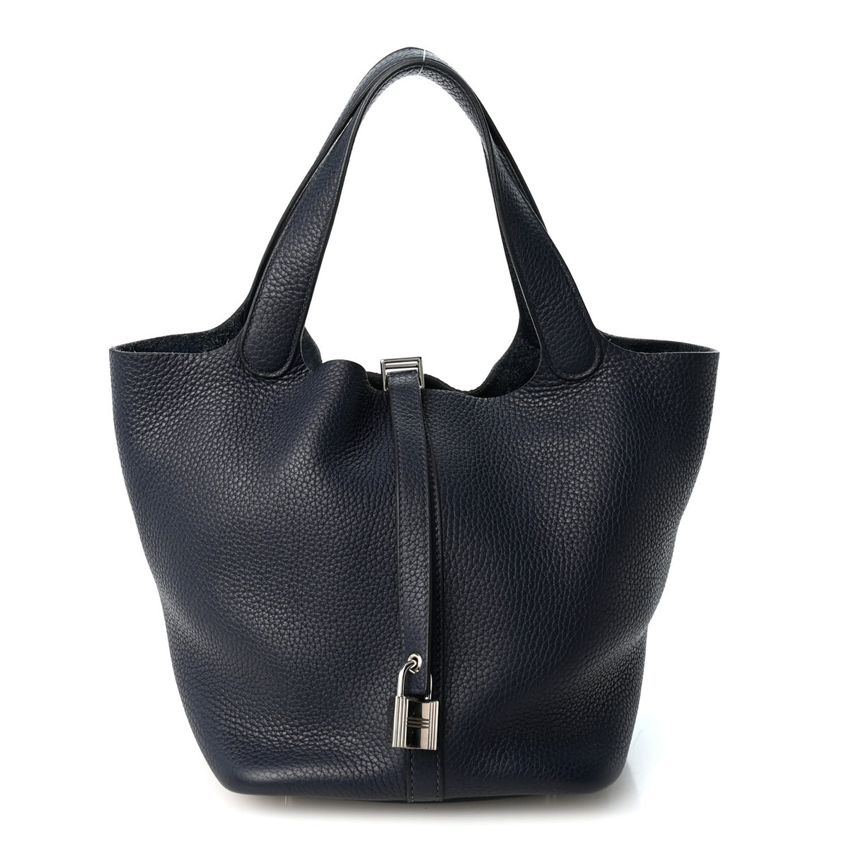 Hermes Taurillon Clemence Picotin Lock 22 MM Bleu Nuit 1 of 10