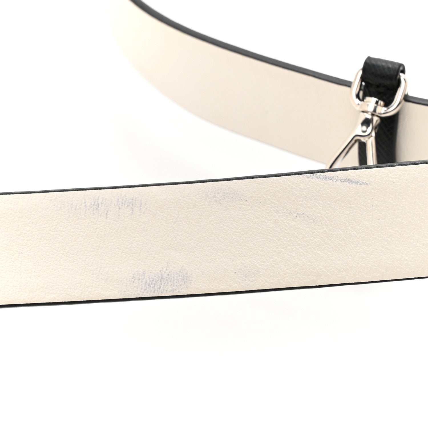 Prada City Calfskin Micro Sidonie Belt Bag 75 30 White Black 12 of 16