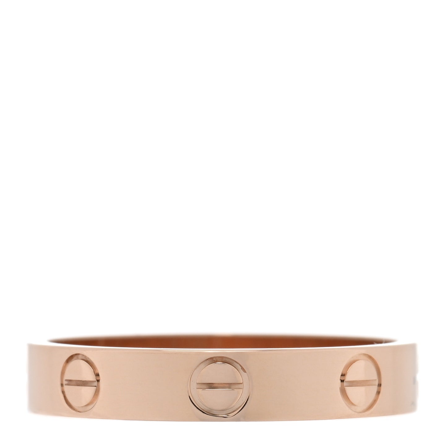 18K Pink Gold 3.5mm LOVE Wedding Band Ring 55 7.25