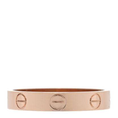 Cartier 18K Pink Gold 3.5mm LOVE Wedding Band Ring 55 7.25 3 of 5