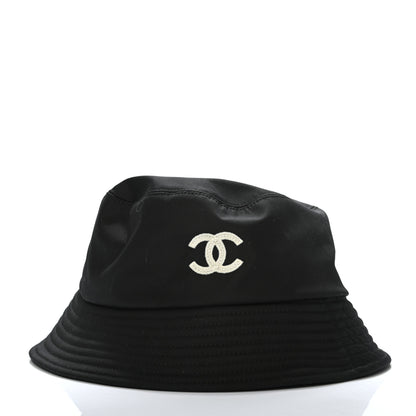Chanel Cotton CC Bucket Hat L Black 3 of 6