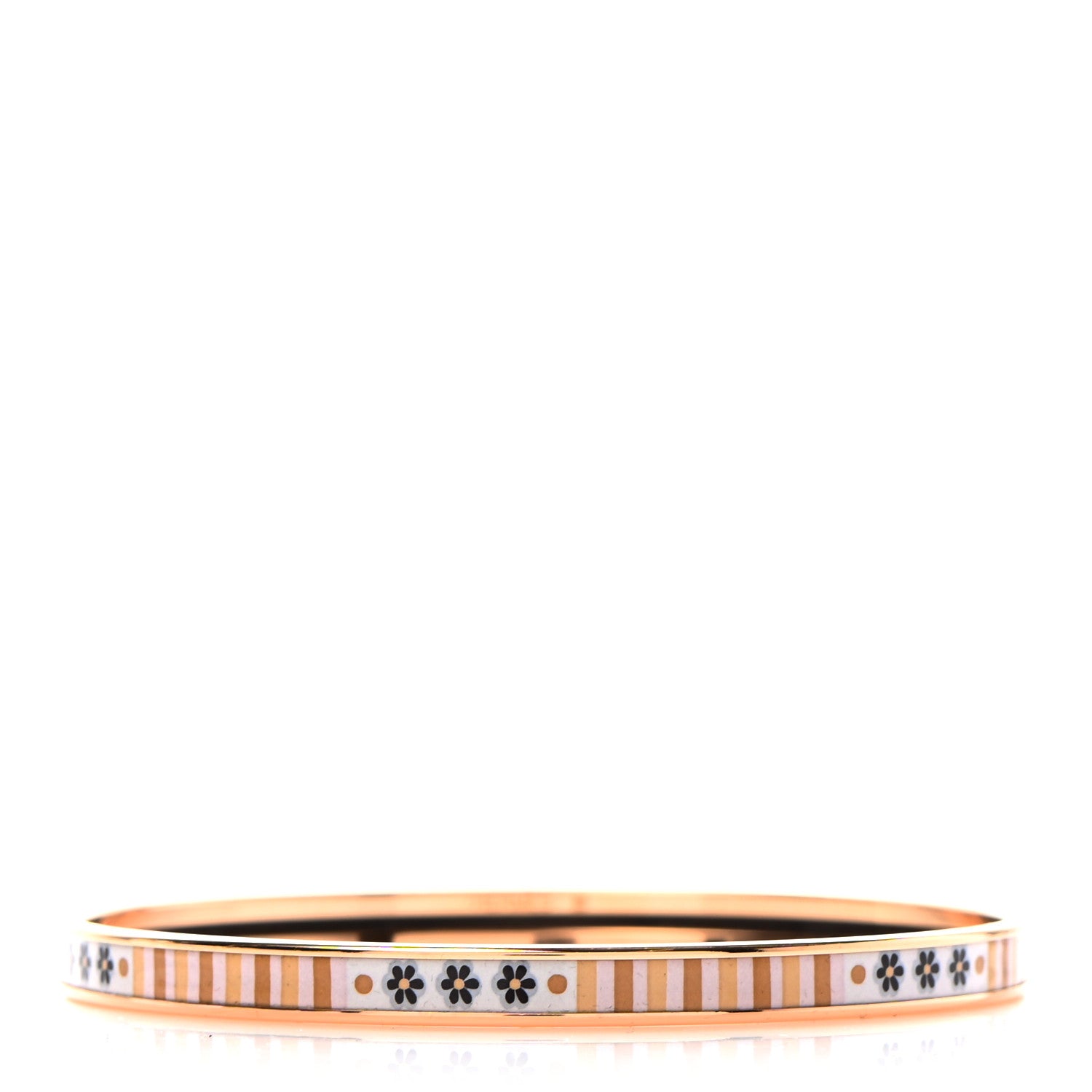 Hermes Enamel Printed Extra Narrow Bracelet 65 1 of 5