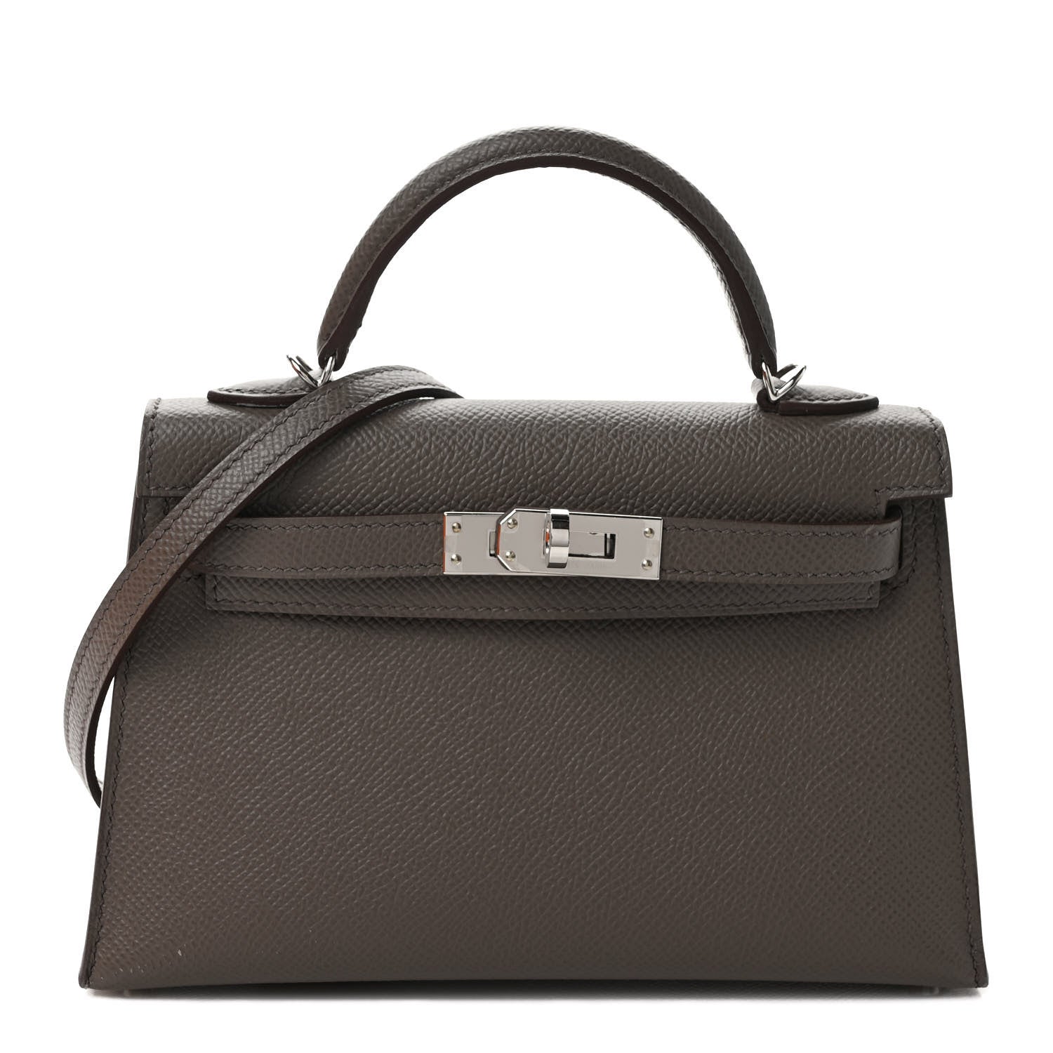 Hermes Epsom Mini Kelly Sellier 20 Etain 1 of 9