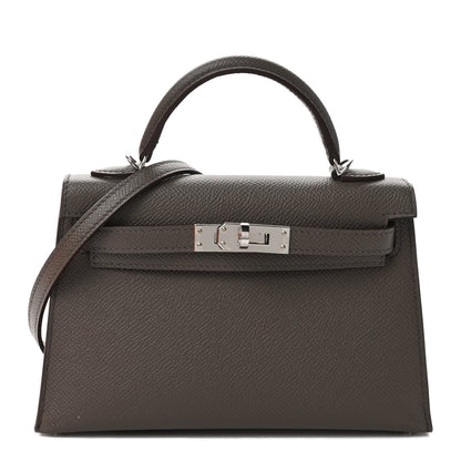 Hermes Epsom Mini Kelly Sellier 20 Etain 1 of 9