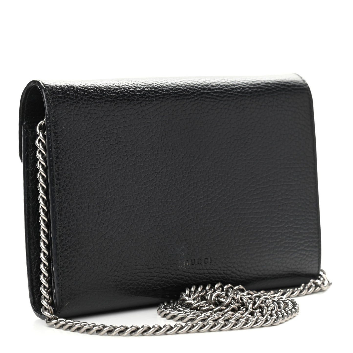 Calfskin Mini Dionysus Chain Wallet Black