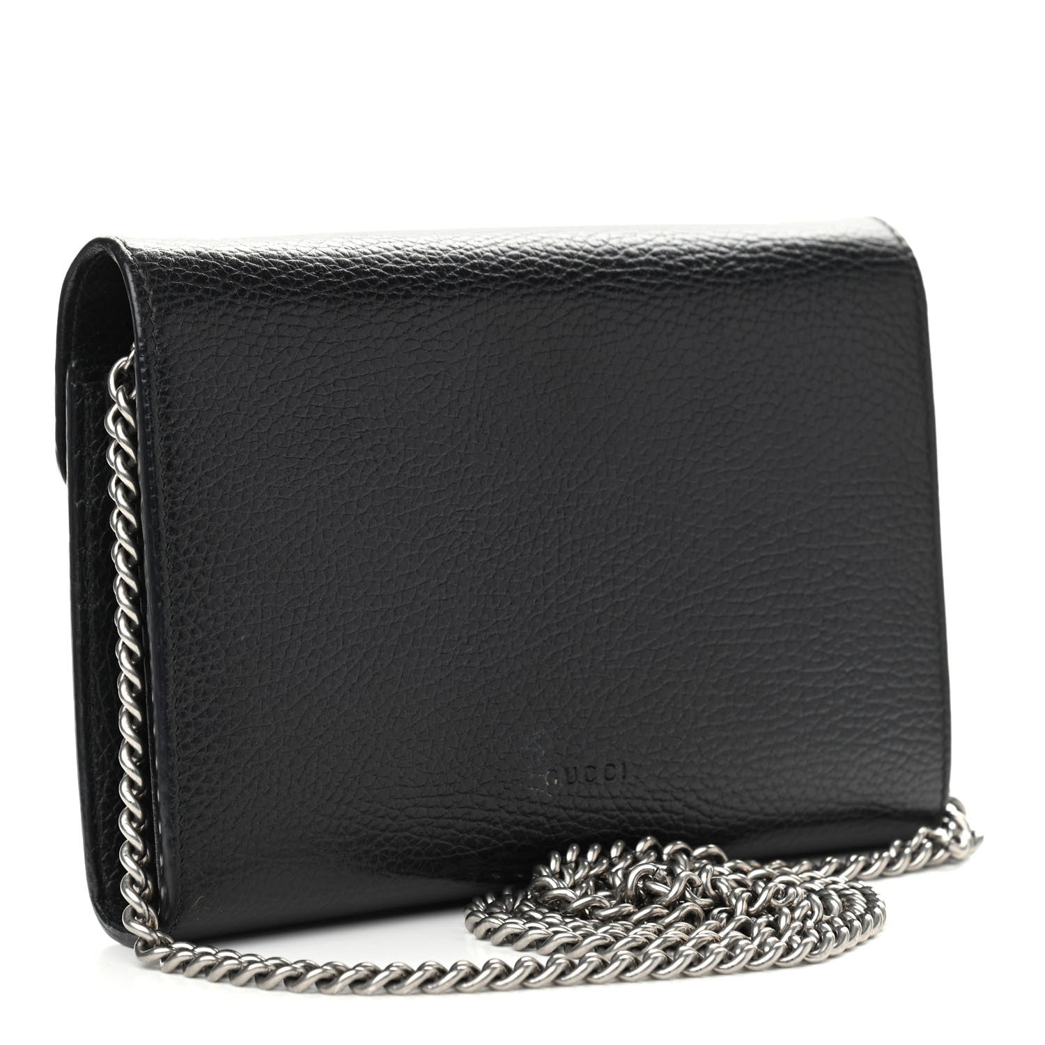 Gucci Calfskin Mini Dionysus Chain Wallet Black 2 of 13