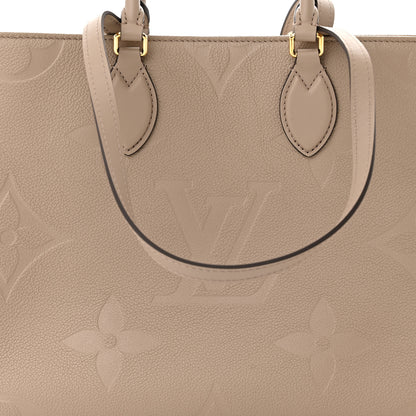 Louis Vuitton Empreinte Monogram Giant Onthego MM Tourterelle 7 of 11