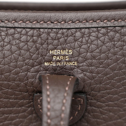 Hermes Taurillon Clemence Amazone Evelyne TPM Macassar Havane 6 of 11