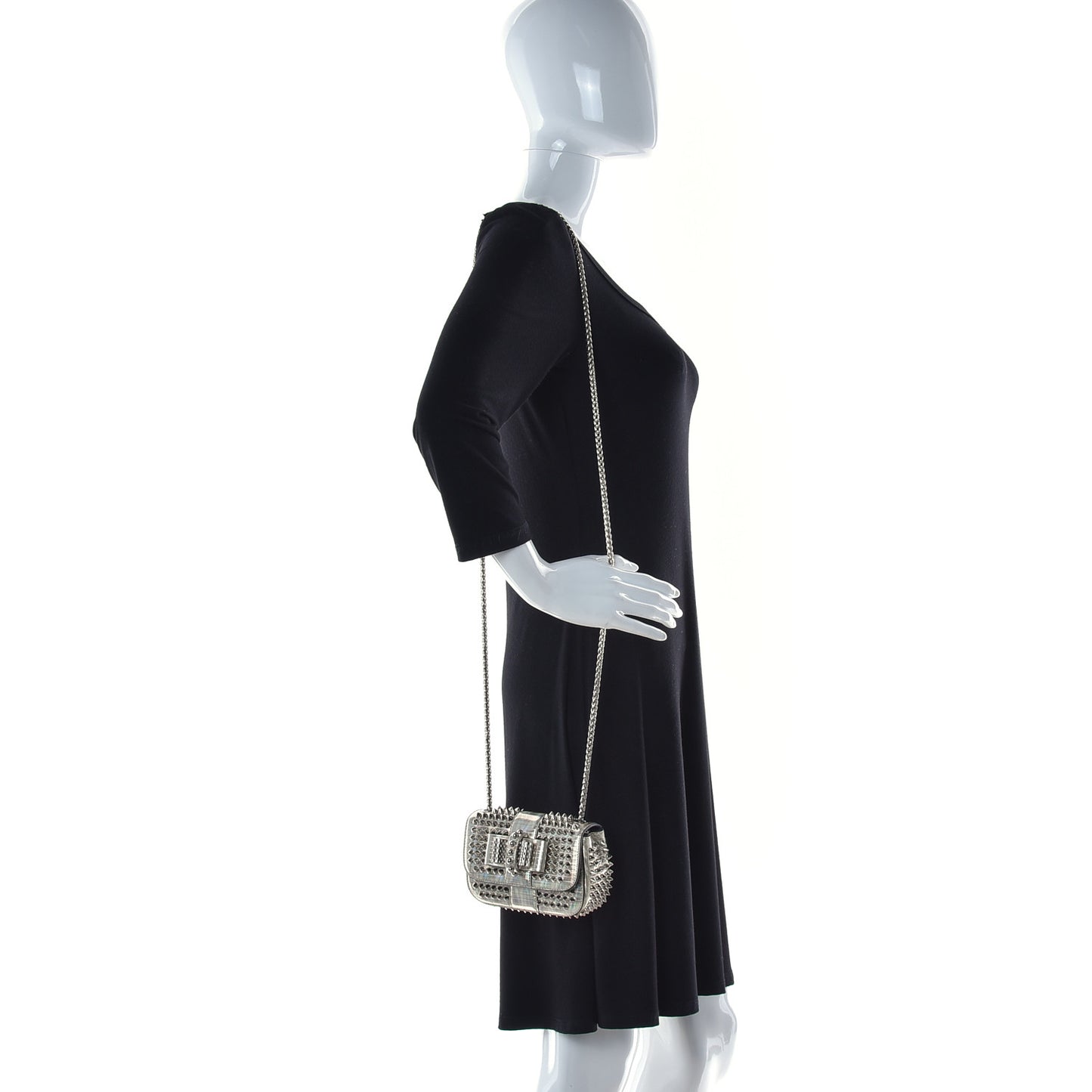 Specchio Galactic Spikes Sweety Charity Crossbody Bag Platine
