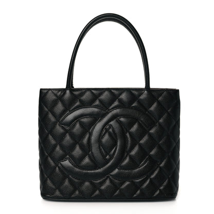 Chanel Caviar Quilted Medallion Tote Black 1 of 10