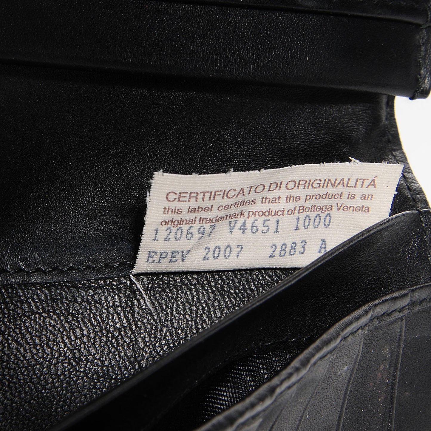 Nappa Intrecciato Mens Continental Wallet Nero Black