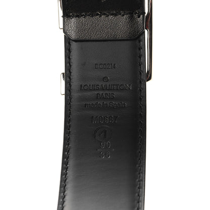 Louis Vuitton Calfskin 35mm LV Skyline Belt 90 36 Black 5 of 5