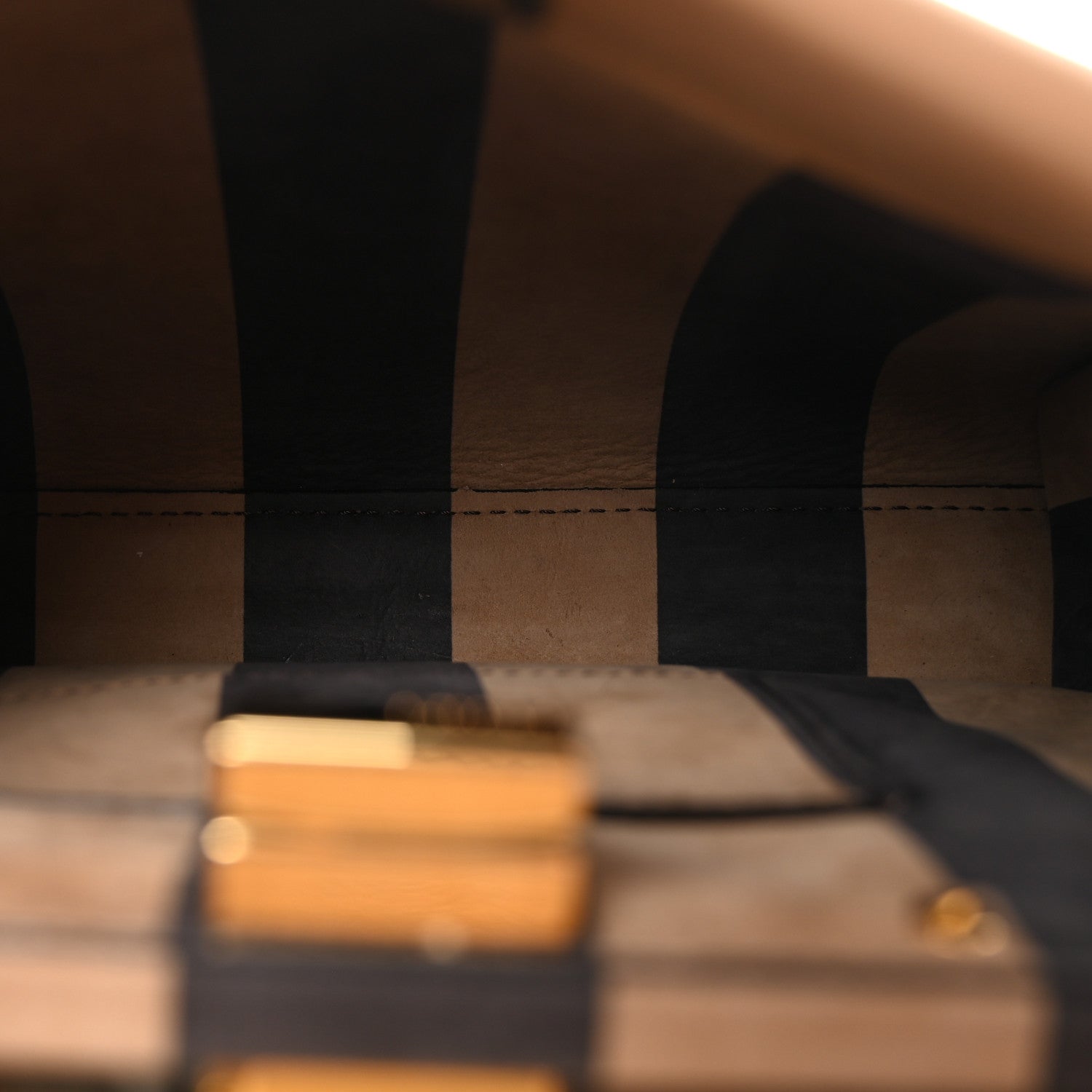 Fendi Nappa Nubuck Pequin Flower Inlay Mini Peekaboo Iconic Satchel Cuoio Multicolor 4 of 8