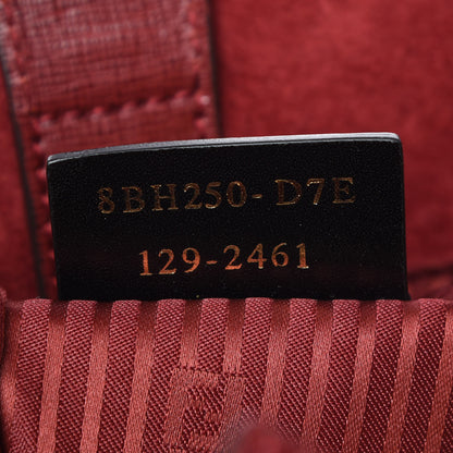 Fendi Vitello Elite Regular 2Jours Tote Rosso Scuro Ciliegia 9 of 9