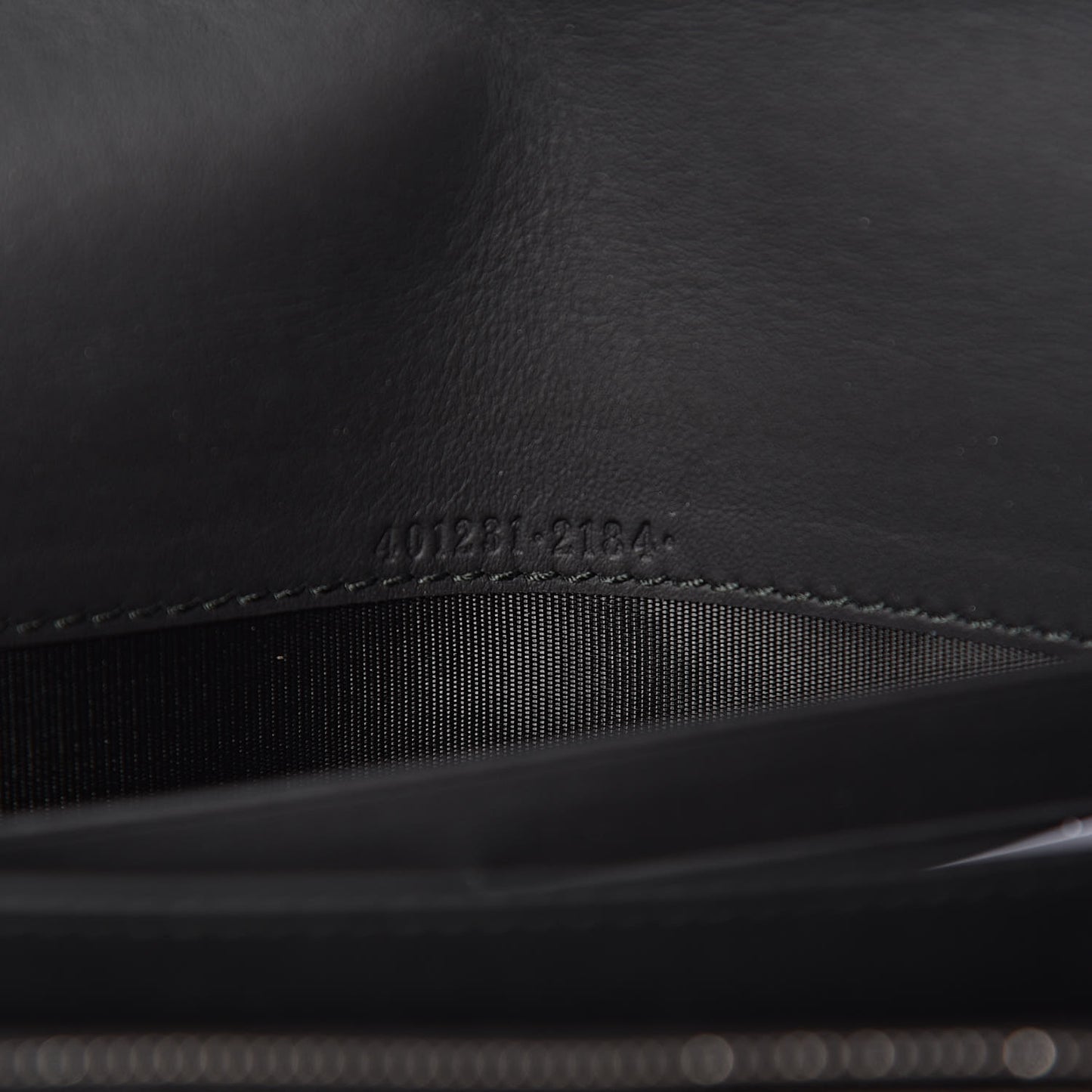 Suede Mini Dionysus Chain Wallet Black