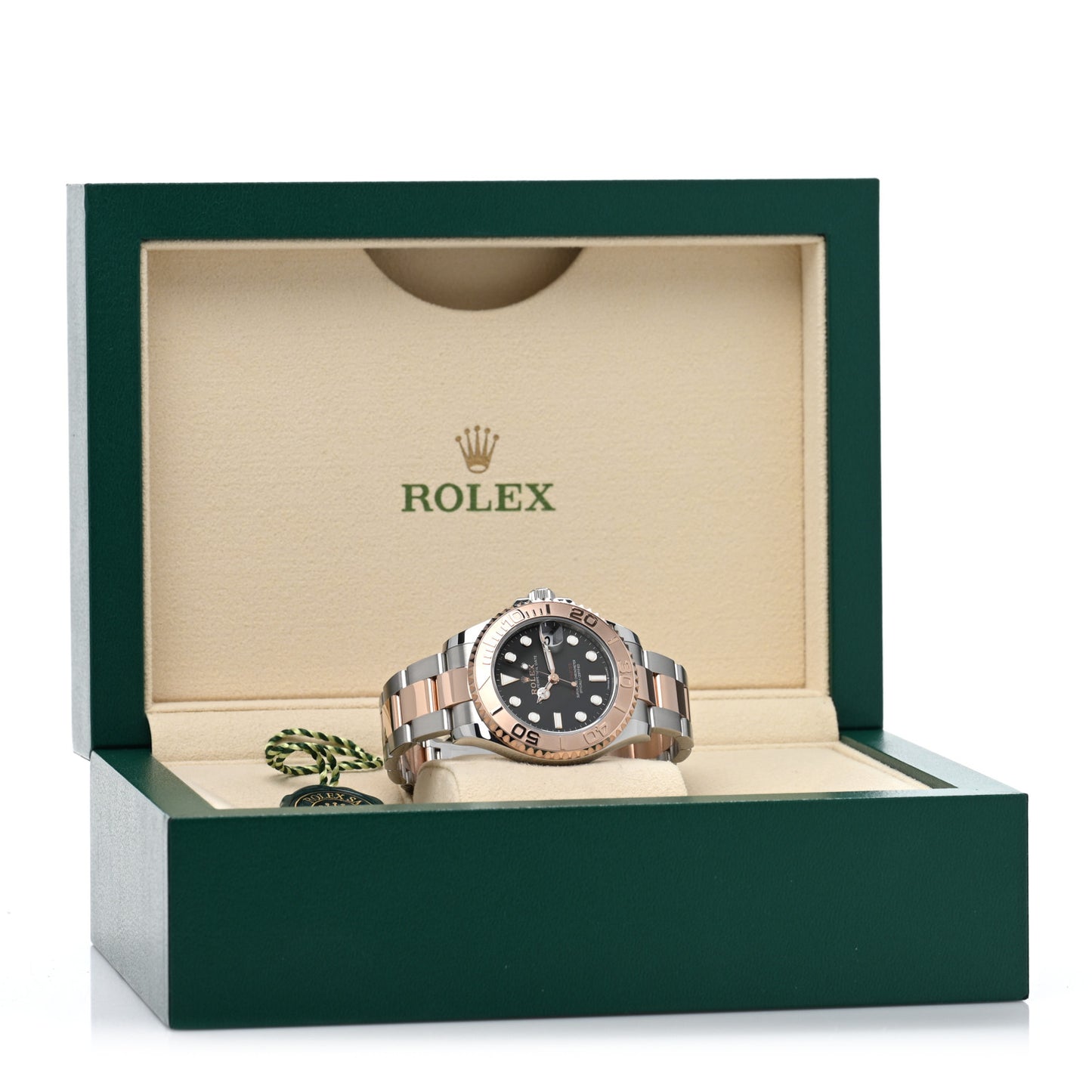 Stainless Steel 18K Everose Gold 37mm Yacht-Master Watch Black 268621