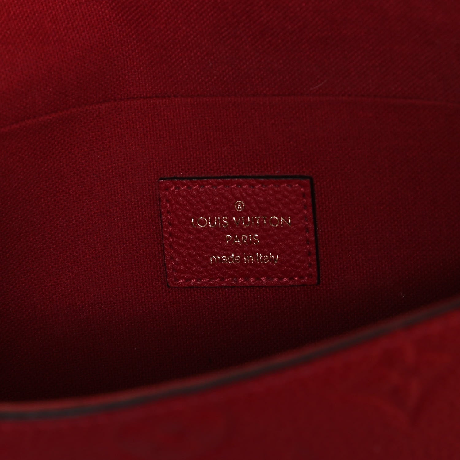 Louis Vuitton Empreinte Pochette Felicie Chain Wallet Scarlet 6 of 10