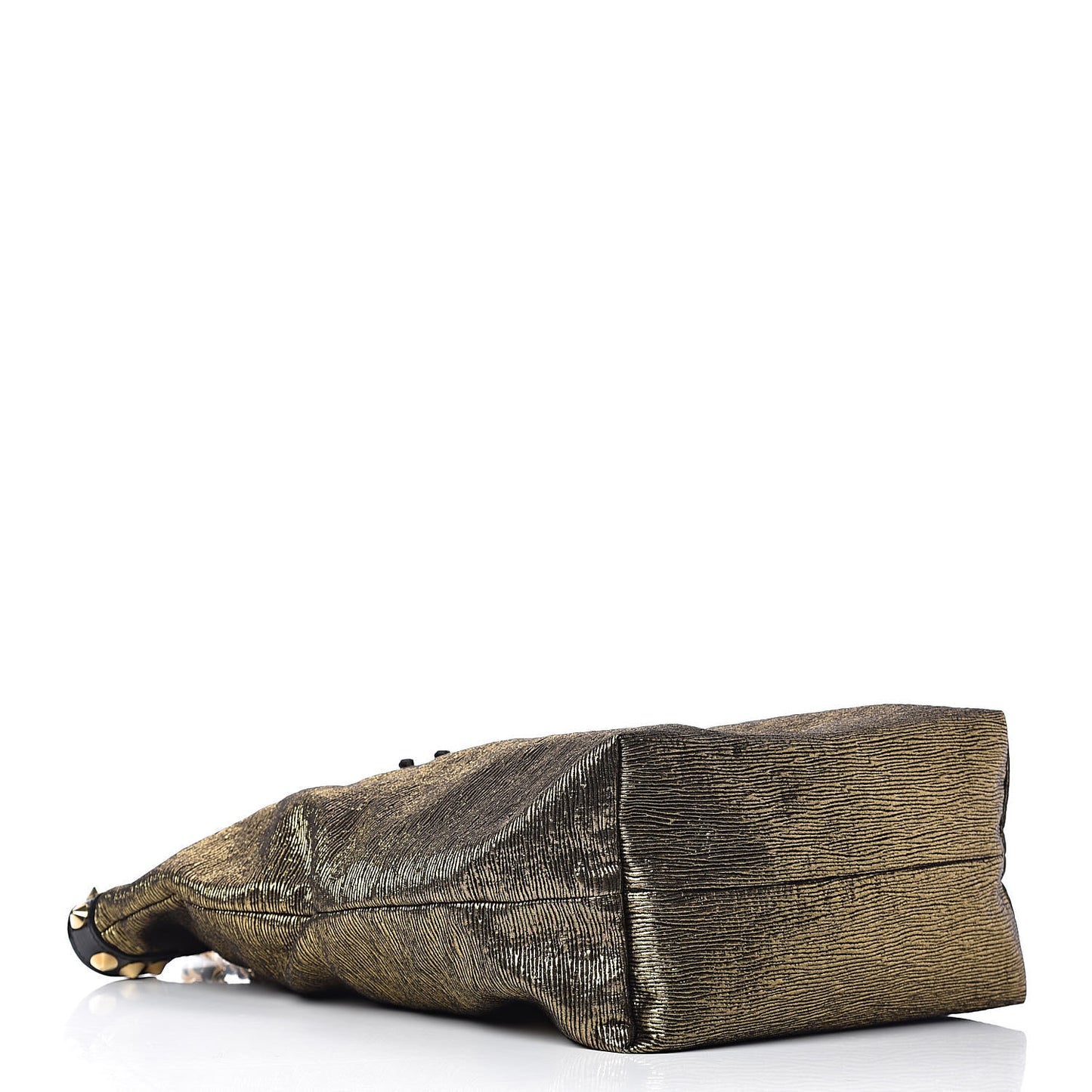 Metallic Jacquard Double Jeu Tote Gold