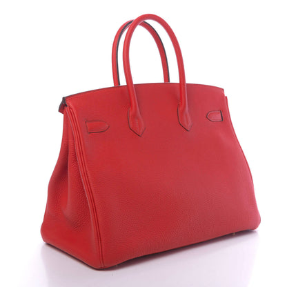 Hermes Togo Birkin 35 Rouge De Coeur 3 of 11