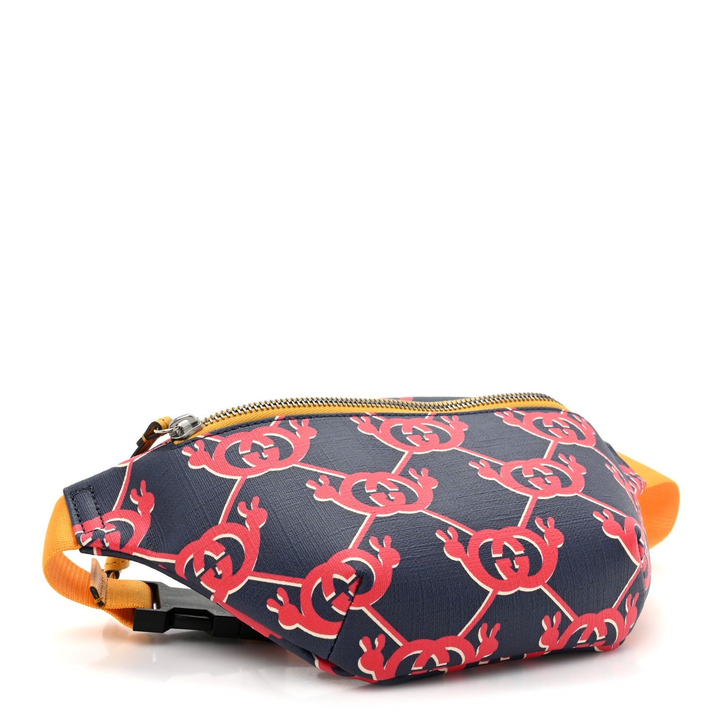 Coated Canvas Interlocking G Snail Childrens Belt Bag Blue