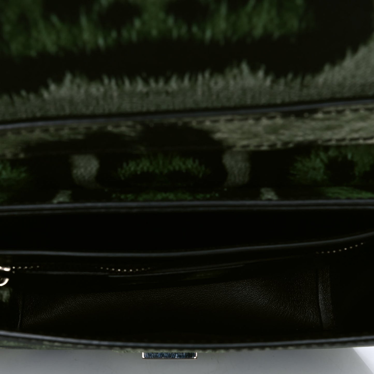 Calfskin Jaguar Print Medium Bow Cut Shoulder Bag Birdseye