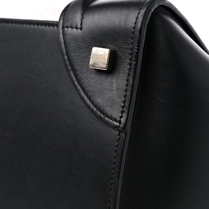 Celine Elephant Calfskin Mini Bi-Color Luggage Black White 15 of 19