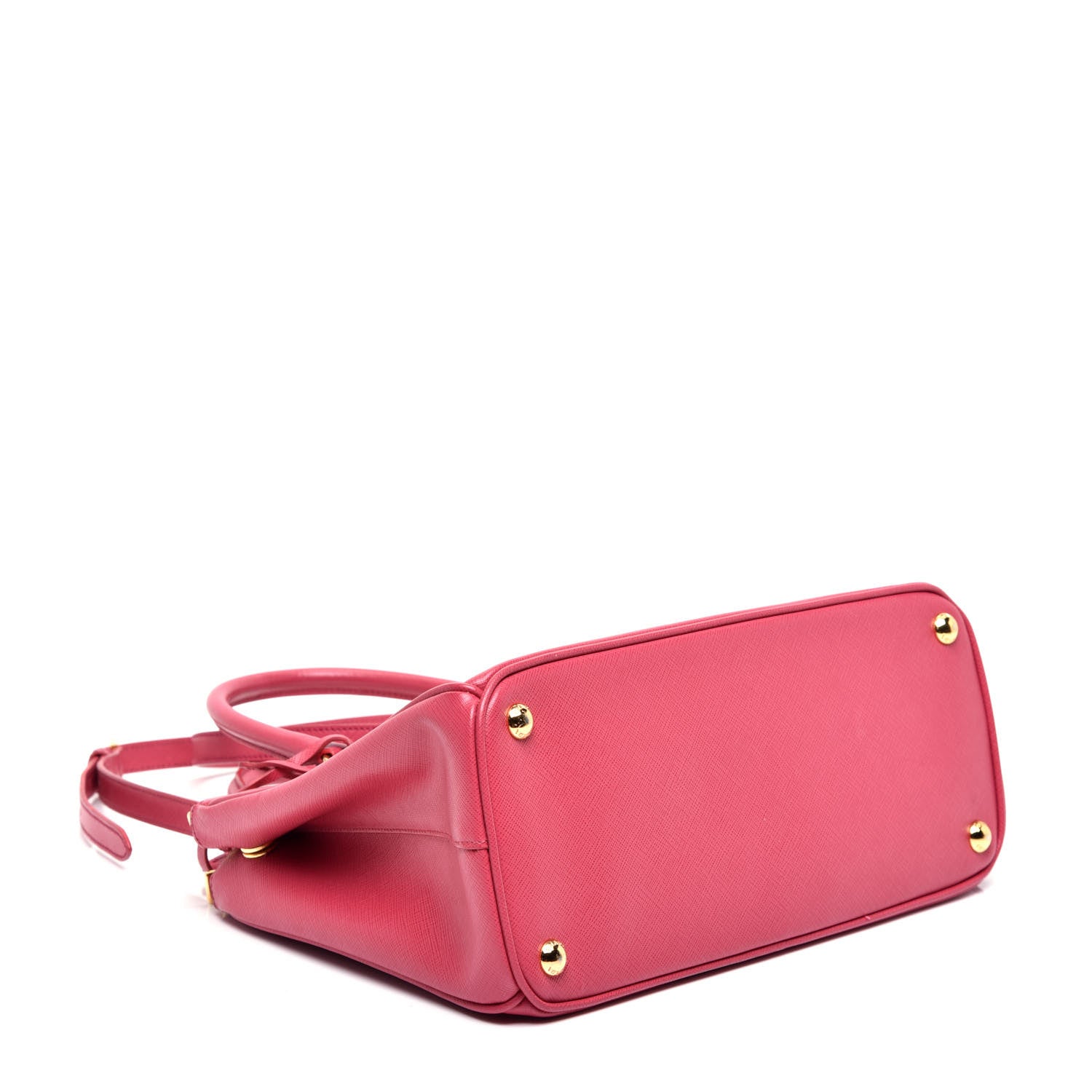 Prada Saffiano Small Galleria Double Zip Tote Fuxia 5 of 12