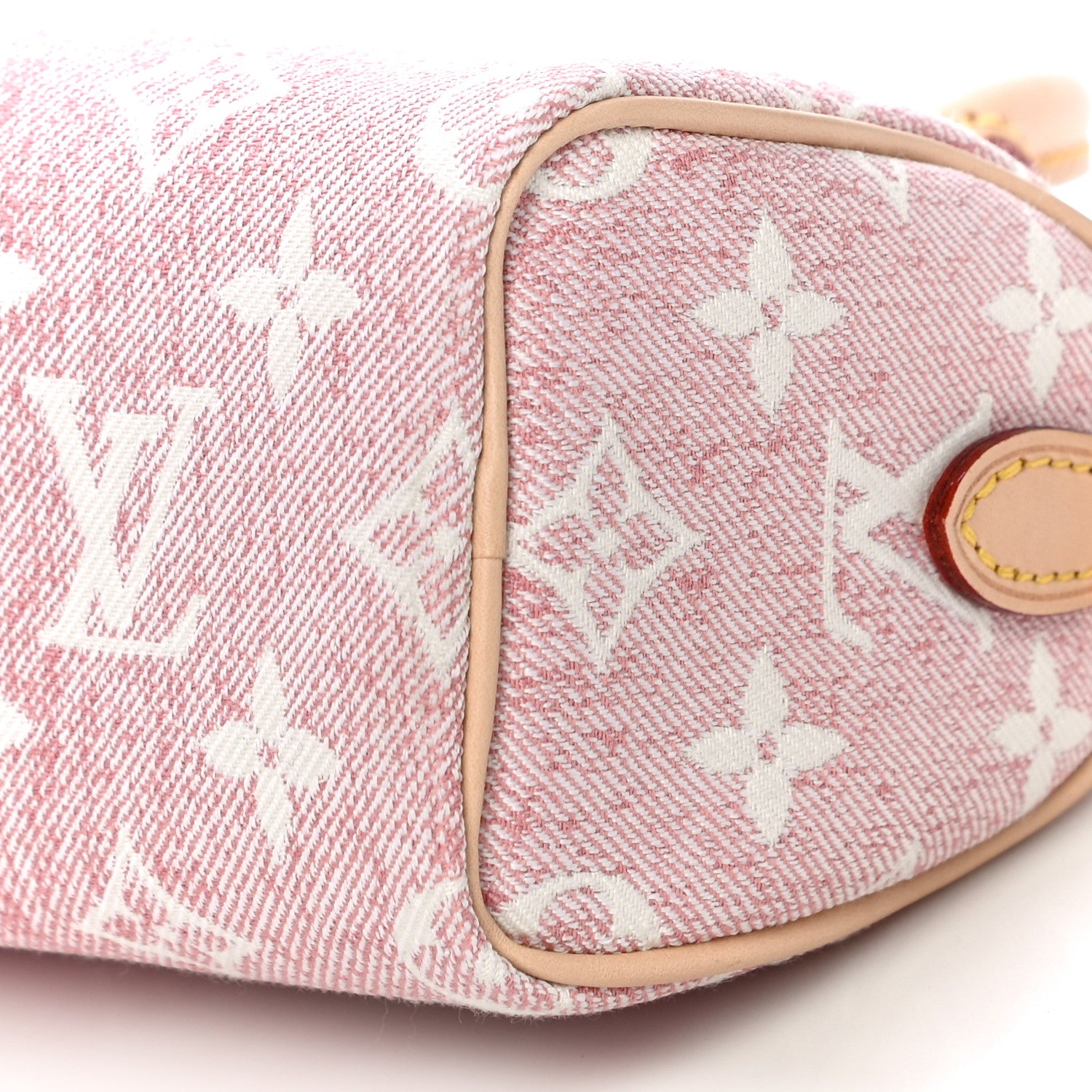 Louis Vuitton Monogram Jacquard Denim Nano Speedy Bandouliere Pink 10 of 11