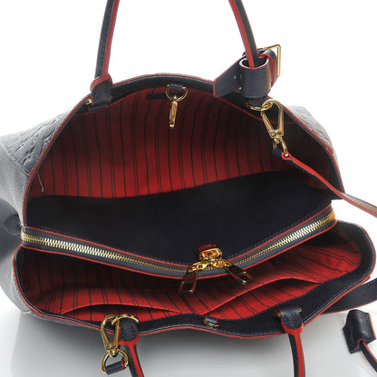 Louis Vuitton Empreinte Montaigne GM Marine Rouge 6 of 9