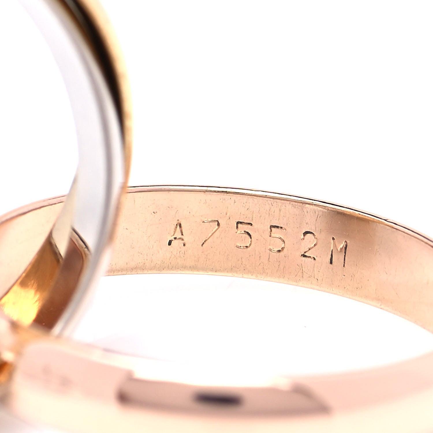 Cartier 18K Pink Yellow White Gold Classic Les Must De Cartier Trinity Ring 51 5.75 5 of 5