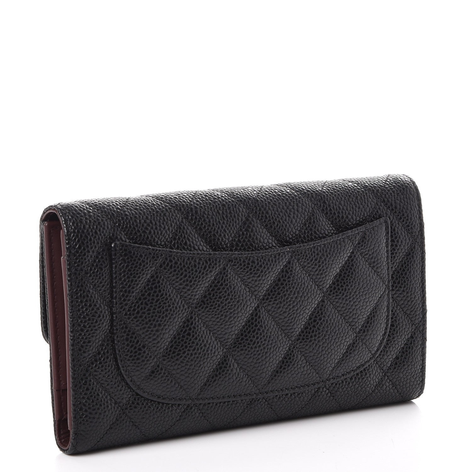 Chanel Caviar Quilted Large Flap Wallet Black 3 of 9