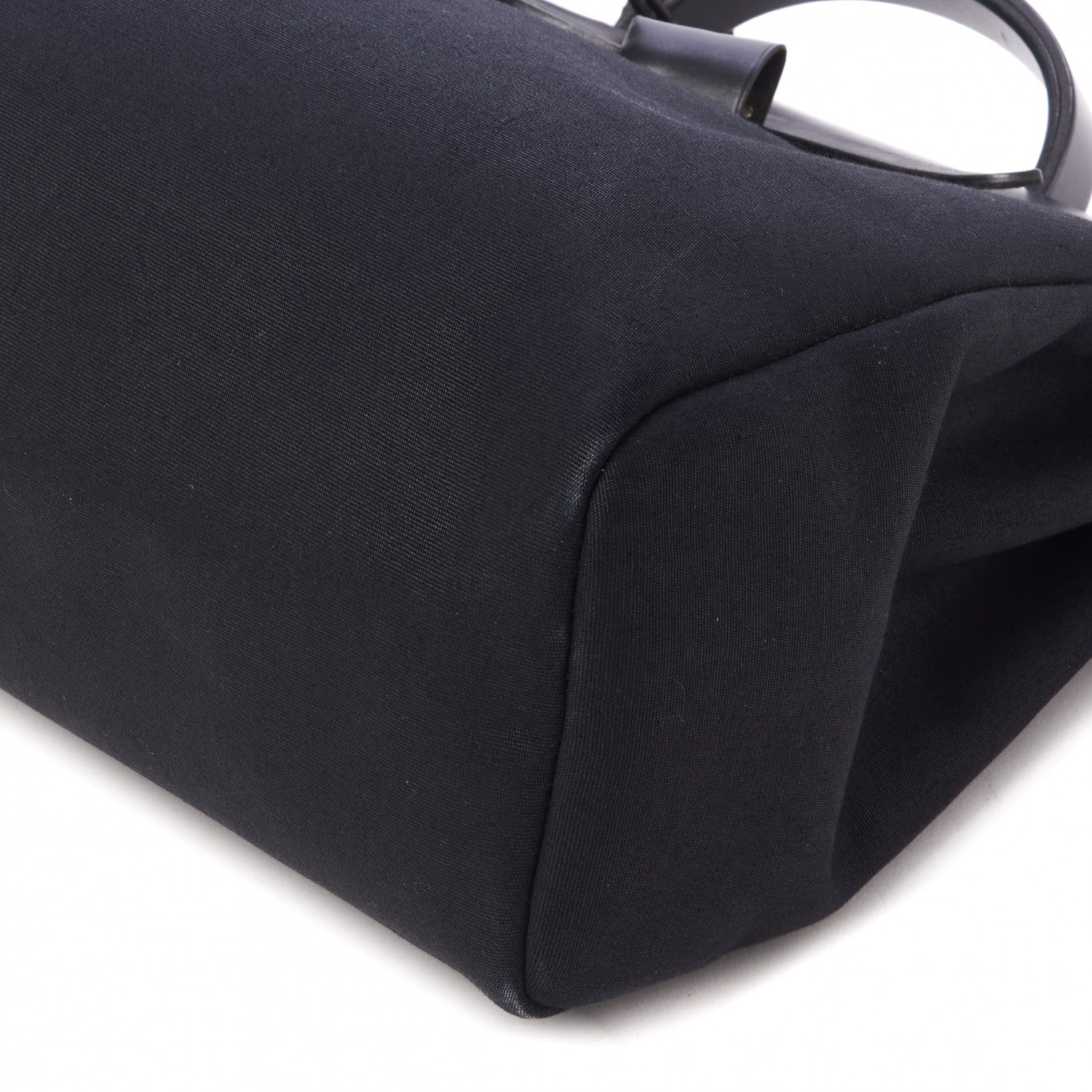 Hermes Toile Vache Calfskin Herbag 39 MM Black 7 of 11