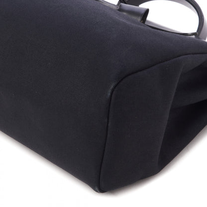Hermes Toile Vache Calfskin Herbag 39 MM Black 7 of 11