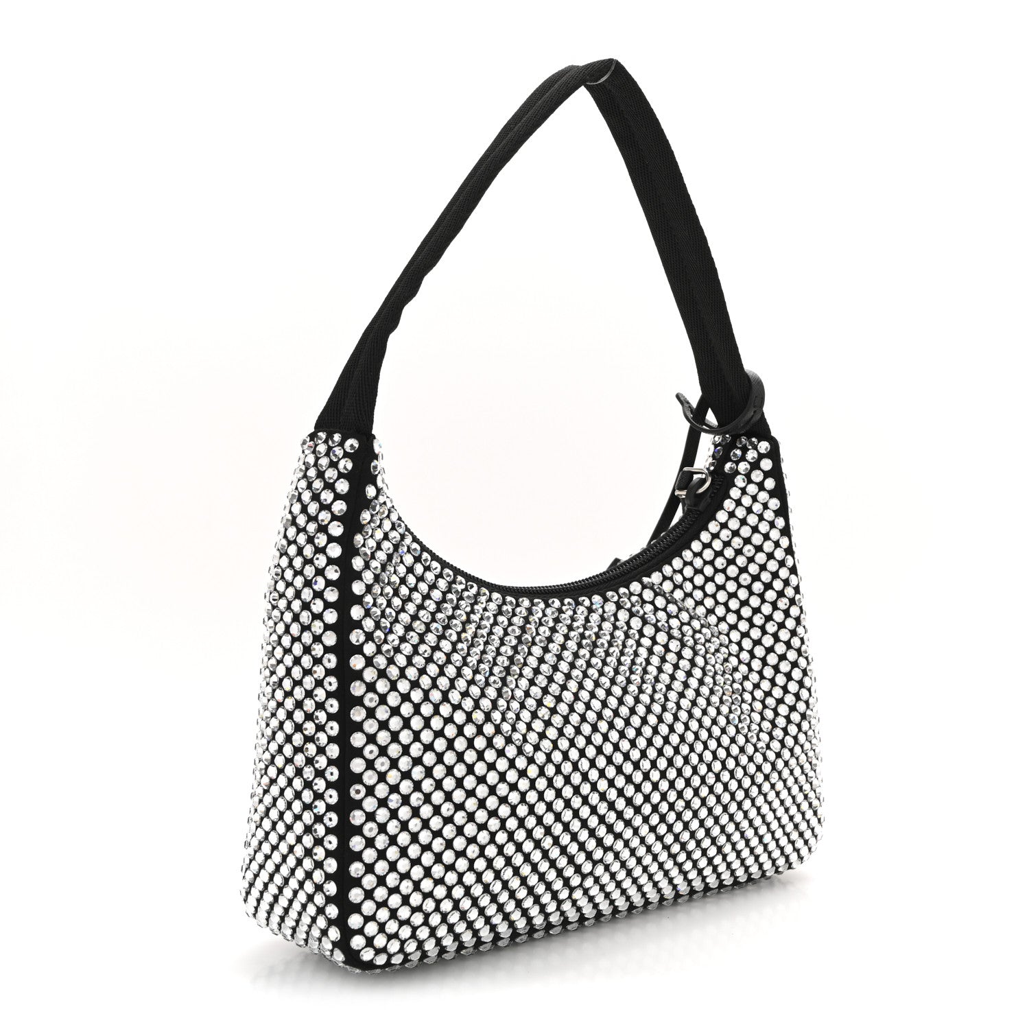 Prada Satin Crystal Mini Re-Edition 2000 Bag Cristal 3 of 10