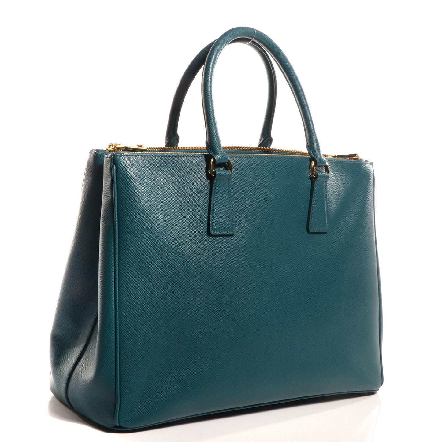Saffiano Lux Large Double Zip Tote Ottanio