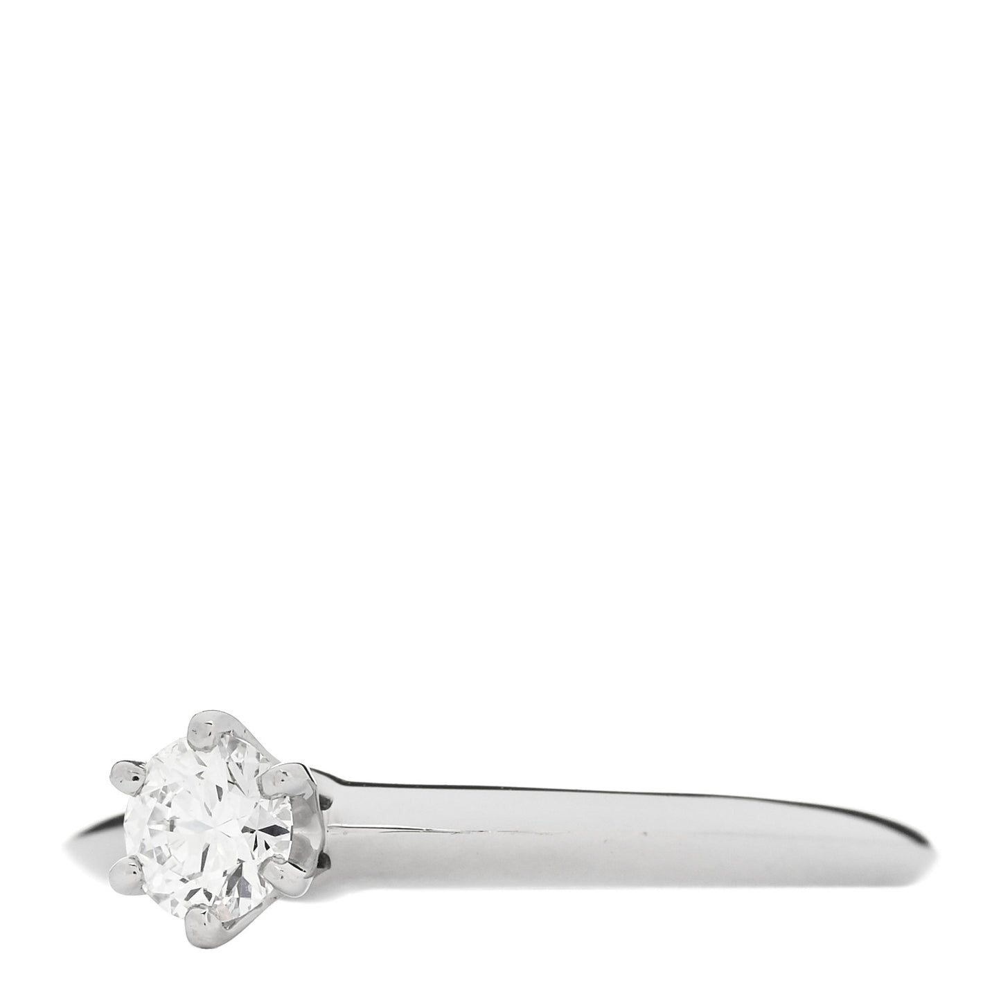 Platinum Diamond .21ct Solitaire Engagement Ring 46 3.75