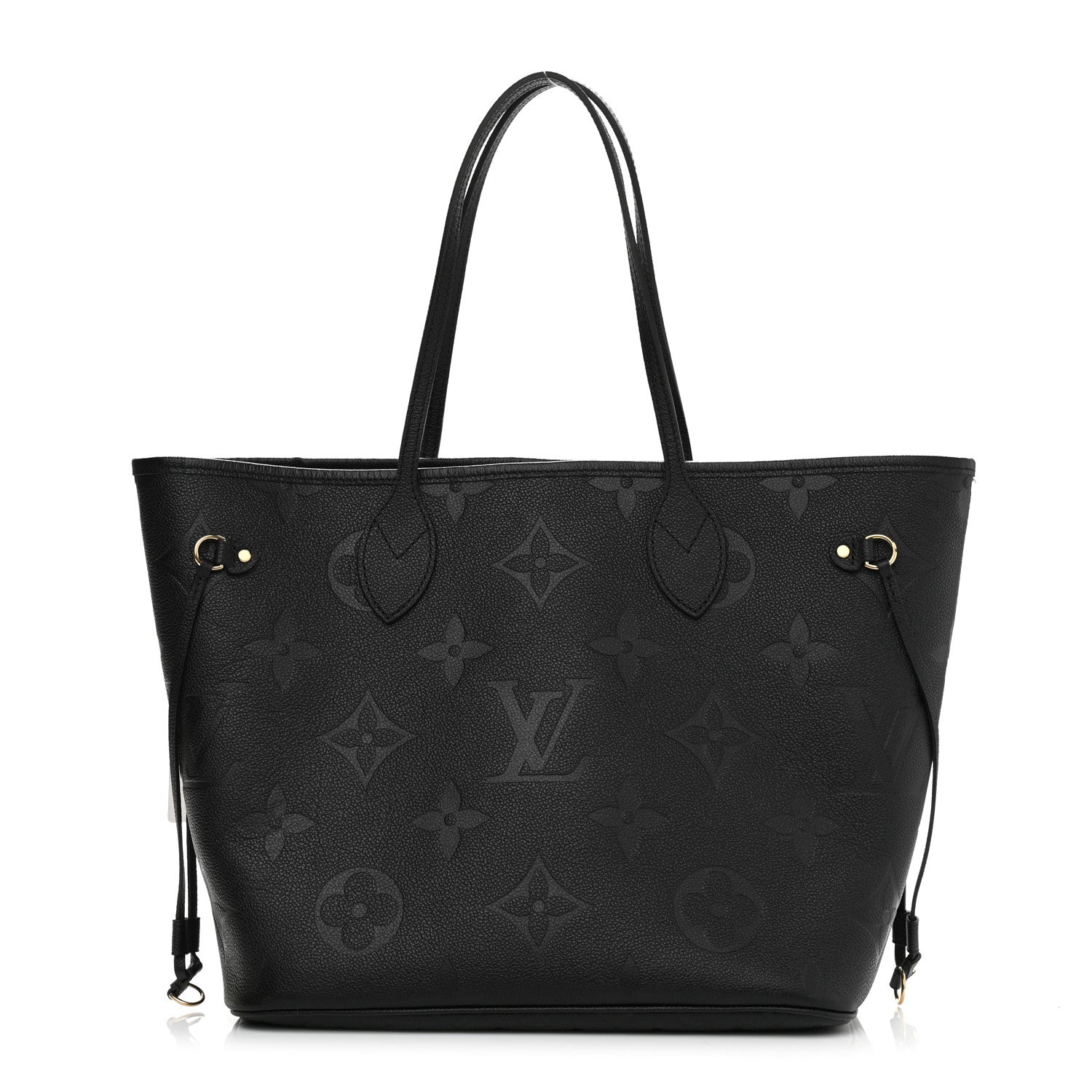 Louis Vuitton Empreinte Monogram Giant Neverfull MM Black 3 of 12