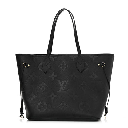 Louis Vuitton Empreinte Monogram Giant Neverfull MM Black 3 of 12