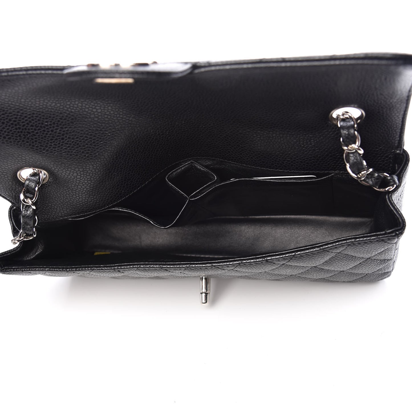 Caviar Quilted East West Flap Black