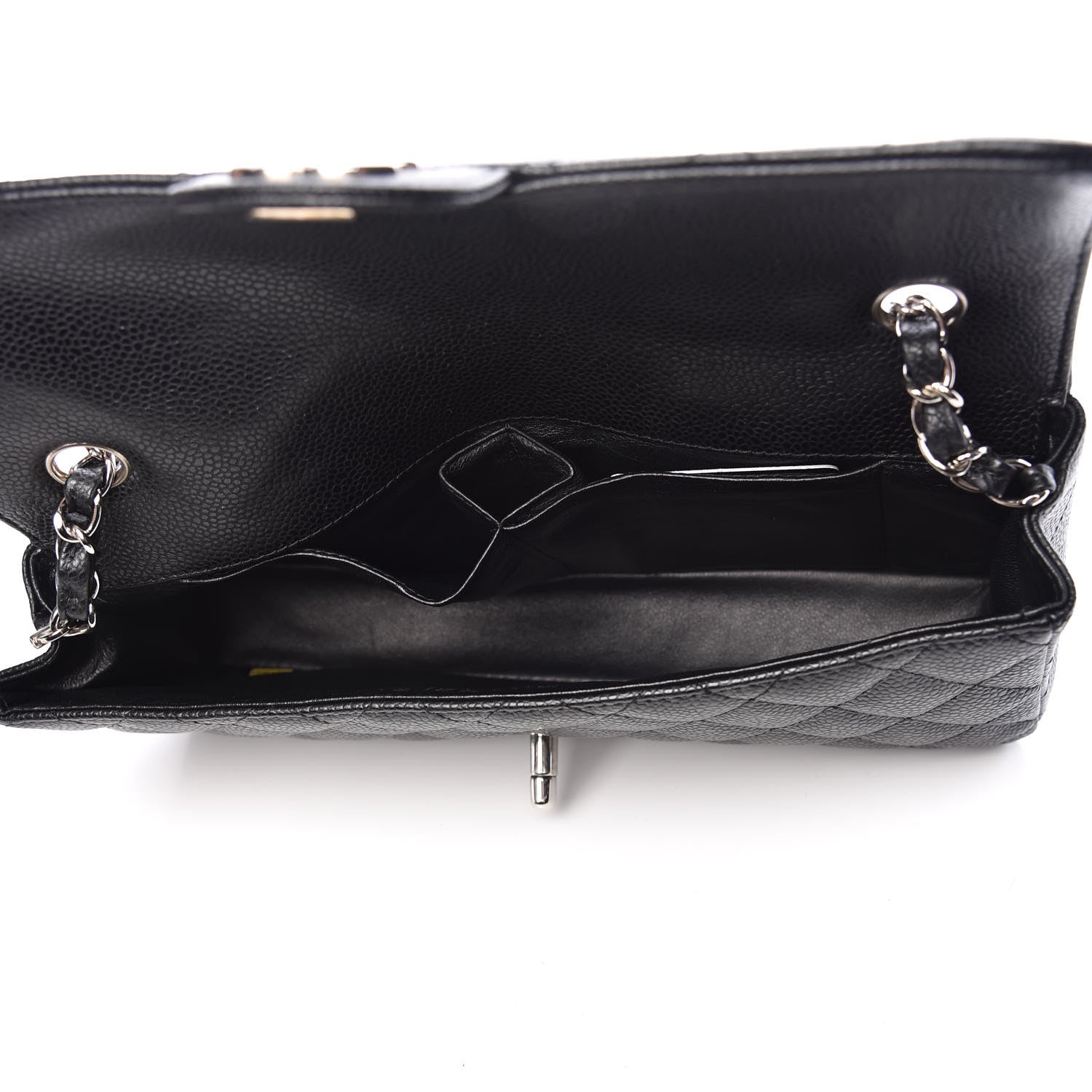 Chanel Caviar Quilted East West Flap Black 5 of 10