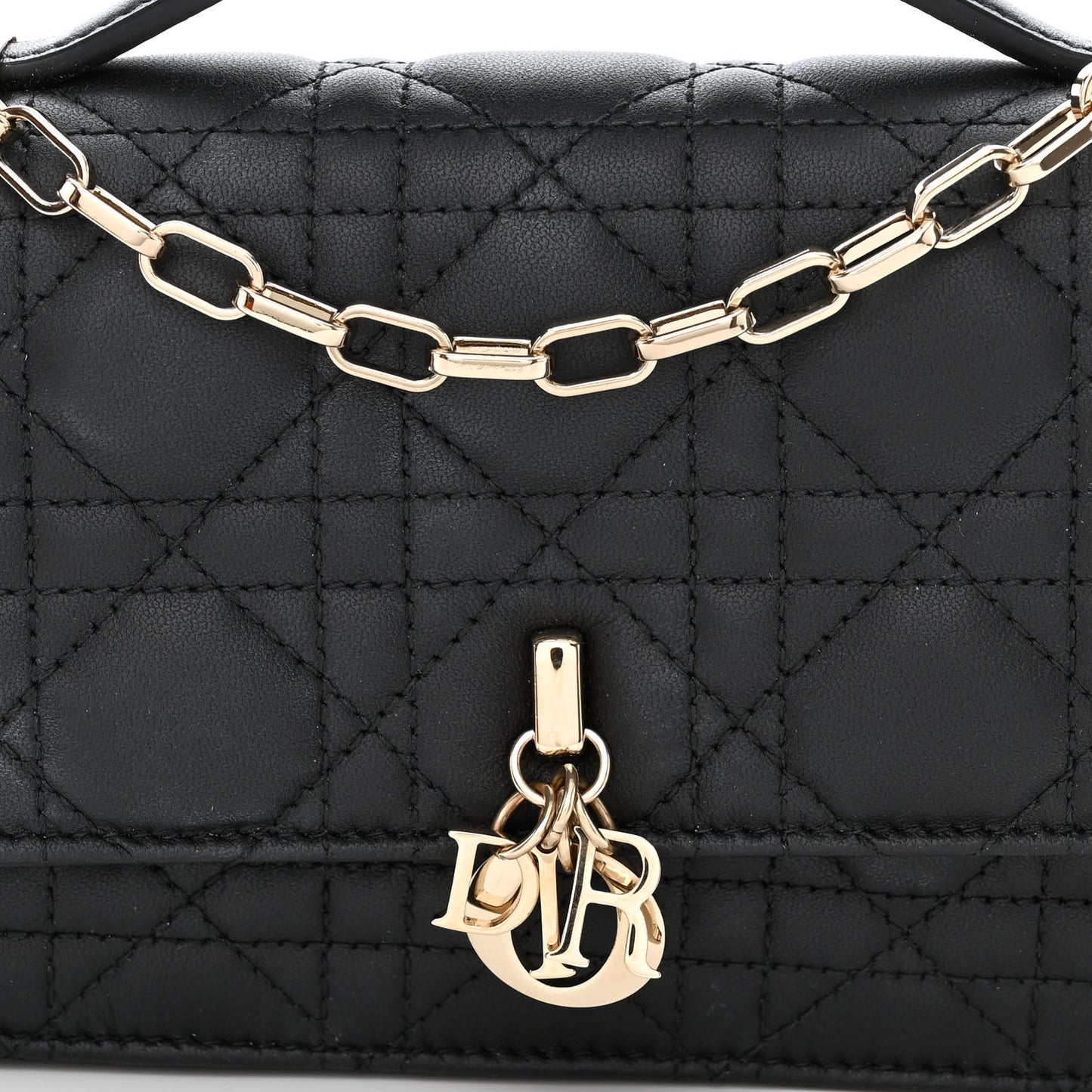 Lambskin Cannage Mini My Dior Bag Black