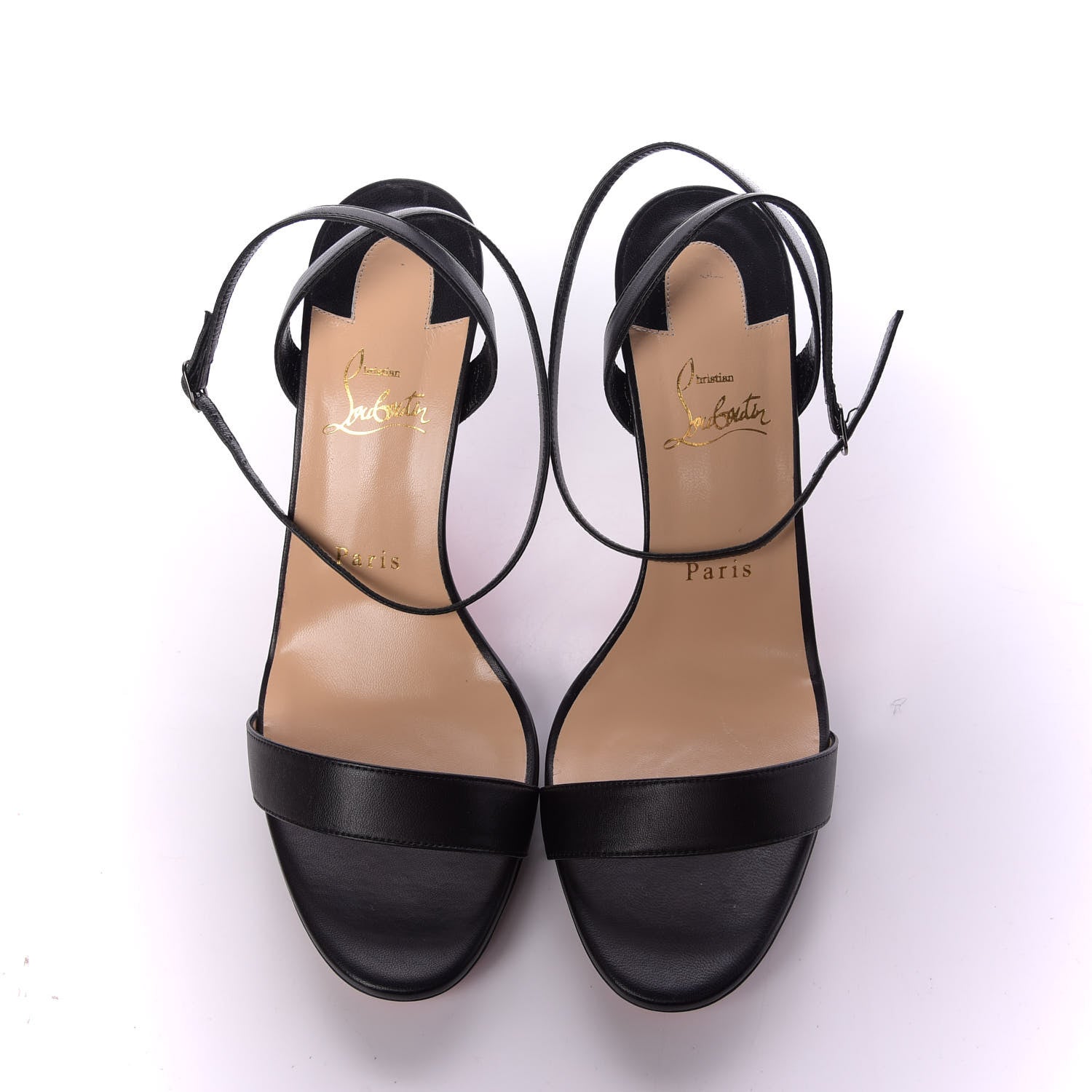 Christian Louboutin Nappa Loubi Queen 100 Sandals 40 Black 5 of 11