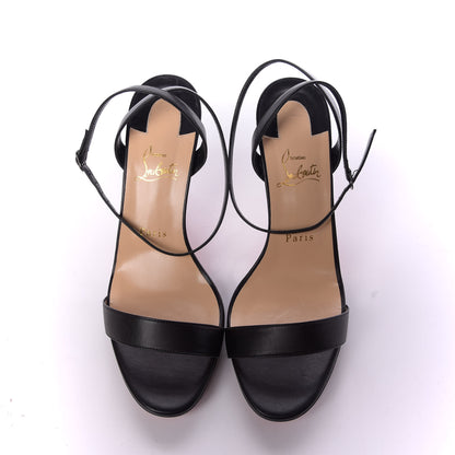 Christian Louboutin Nappa Loubi Queen 100 Sandals 40 Black 5 of 11