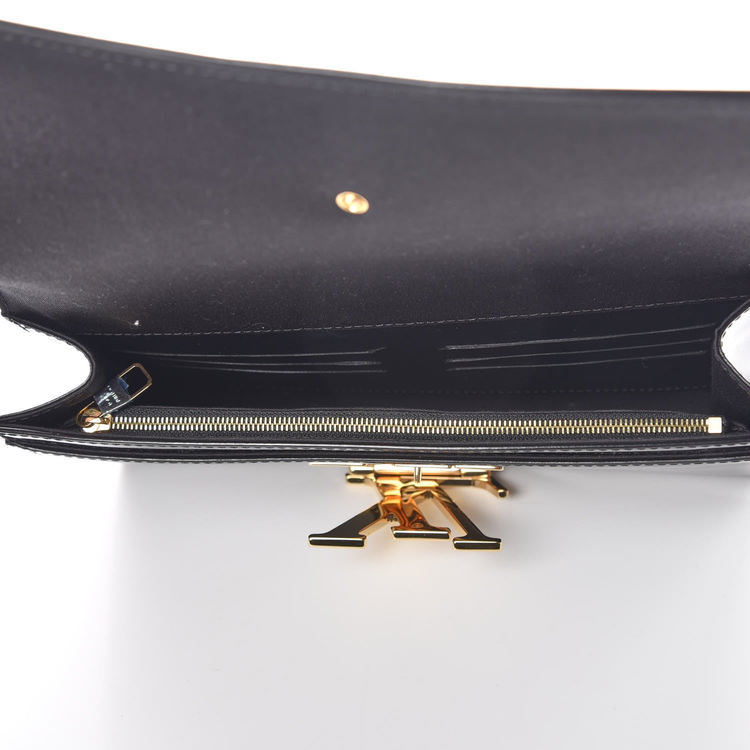 Louis Vuitton Patent Louise Clutch Black 6 of 8