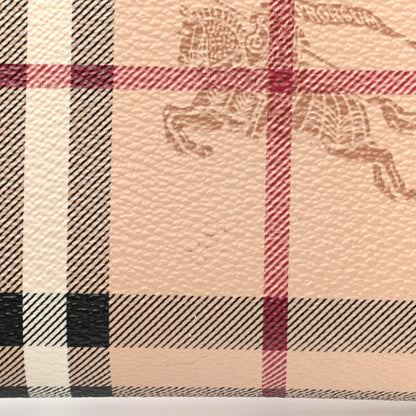 Burberry Haymarket Check Large Ziggy Zip Around Wallet Dusty Pink 9 of 9